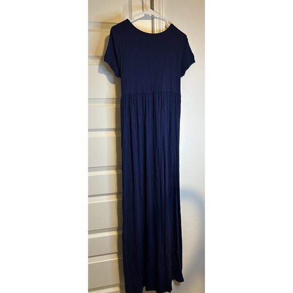PinkBlush Women's Maternity Dress Size Medium Navy Blue - Picture 2 of 4